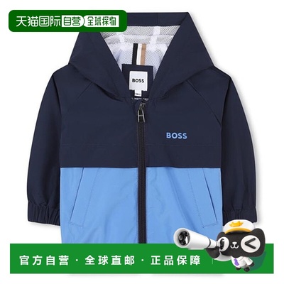 香港直邮BOSS 波士 婴儿 Infants 拼色风衣童装 blue蓝色 舒适时