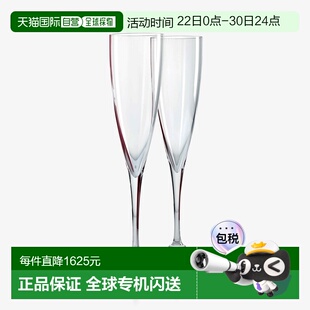 欧洲直邮Baccarat巴卡拉 Dom Perignon联名水晶2支装香槟杯礼盒
