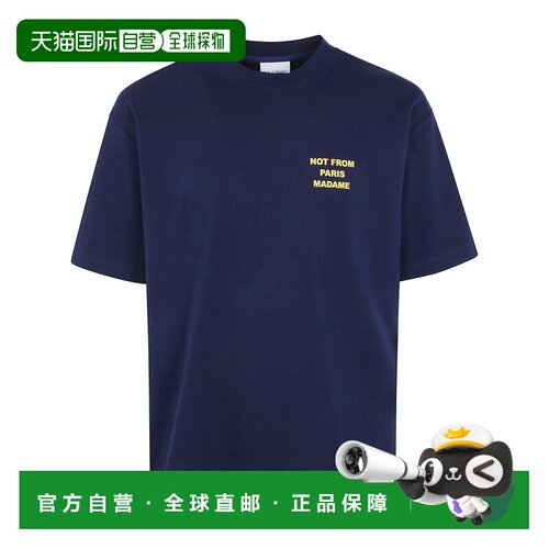 Drole De Monsieur 男士T恤 MTS203CO002NAVY AW2026