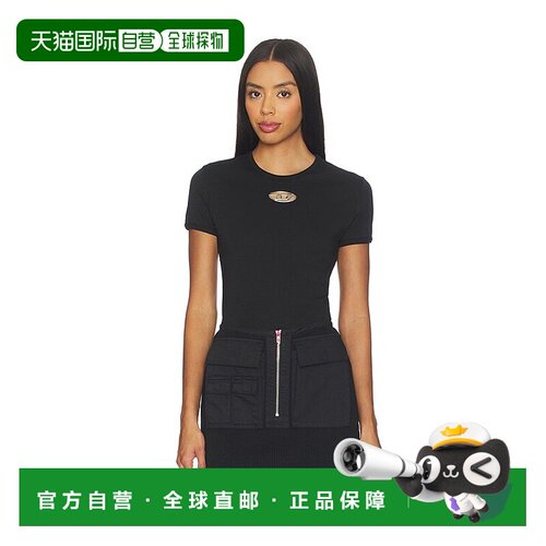 香港直邮Diesel 迪赛 女士 Uncutie 上衣 A16839 black黑色 舒适