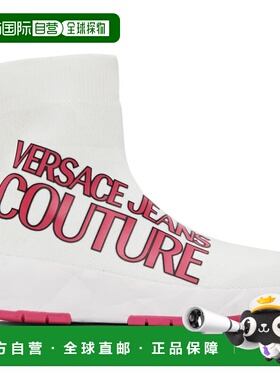 1h可退 香港直邮versace 范思哲 女士 白色 Atom 高帮运动鞋 E74V