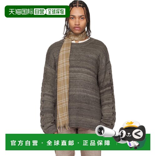 香港直邮Our Legacy 男士 棕色 Popover Roundneck 针织衫 M2263P