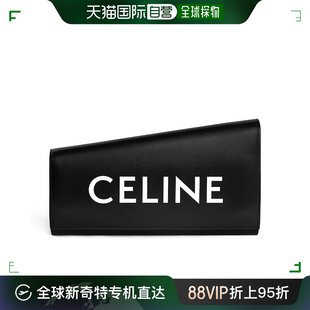 ASYMETRIQUE牛皮革印花T形非对称手拿包 CELINE赛琳22新款