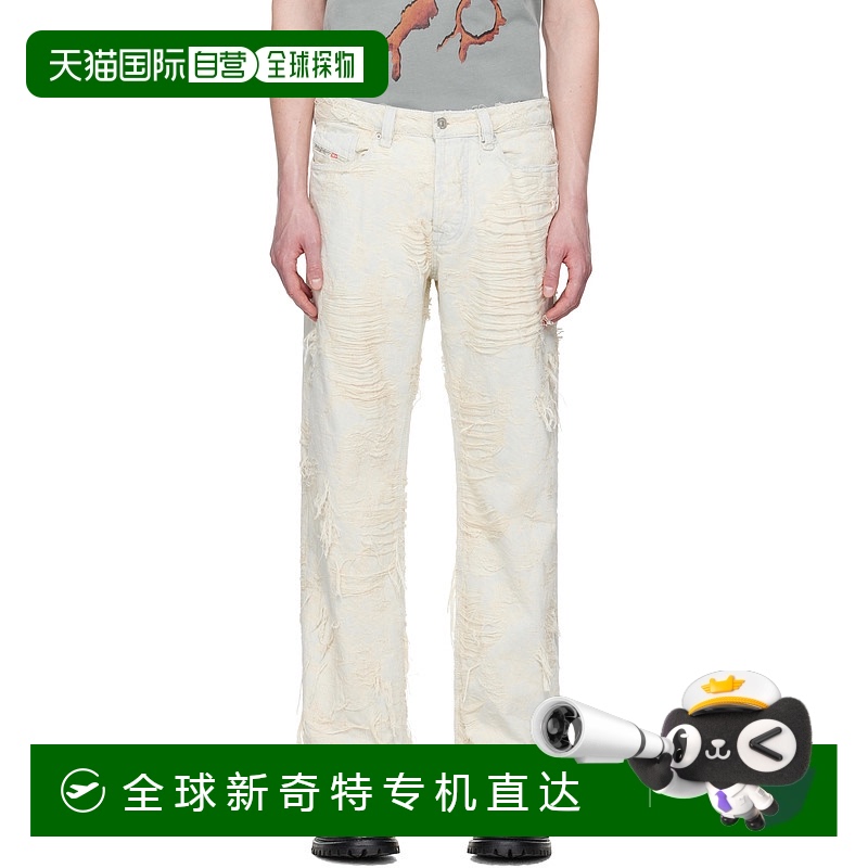 1h可退 香港直邮Diesel 迪赛 男士 灰白色 1980 D-Eeper-FSG 牛仔