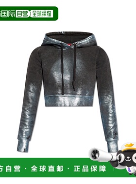 1h可退 DIESEL 女士卫衣 FSLIMMYHOODN1A137400DPAQ900A帽衫