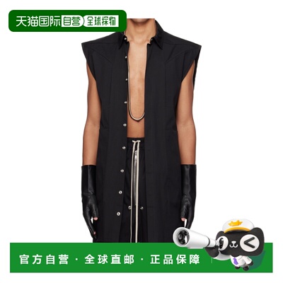 1h可退 香港直邮Rick Owens Temple Jumbo 翻领衬衫 RU01F2739TE