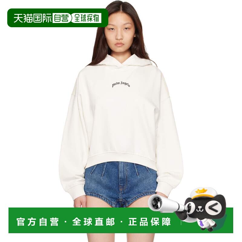 1h可退 香港直邮Palm Angels 棕榈天使 女士 灰白色 Curved Logo