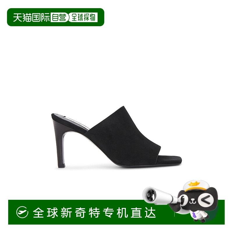 1h可退 香港直邮TOTÊME 女士 Bandeau 天鹅绒皮质凉拖 253WAS0245