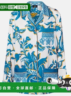 香港直邮Etro 艾特罗 女士 crêpe-de-chine 印花衫