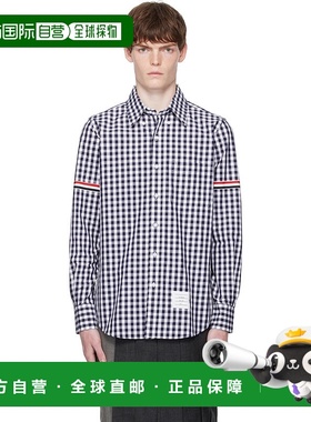 1h可退 香港直邮Thom Browne 汤姆 布朗 男士 海军蓝 & 白色 Ging