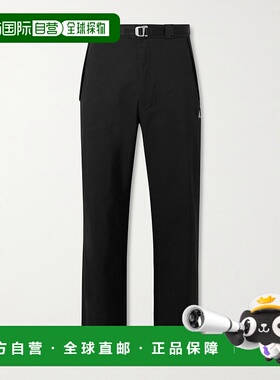 香港直邮Roa 男士 修身直筒Logo刺绣束带棉混纺斜纹布裤子 RBMW03