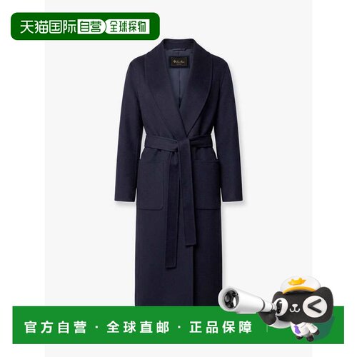 香港直邮Loro Piana 诺悠翩雅 女士 Marlon 初剪羊毛羊绒大衣 FRW