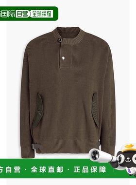 香港直邮Sacai 男士 针织毛衣 2302996M550TAUPE brown棕色 舒适