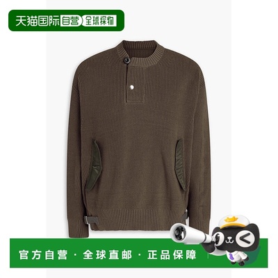 香港直邮Sacai 男士 针织毛衣 2302996M550TAUPE brown棕色 舒适