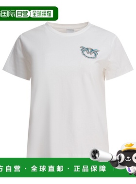 1h可退 香港直邮Pinko 品高 女士 NAMBRONE T恤 103320A2G7Z05WHI