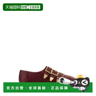 酒红色皮质平底鞋 香港直邮Chloe Susan 女士 CH26S16YUR602 蔻依