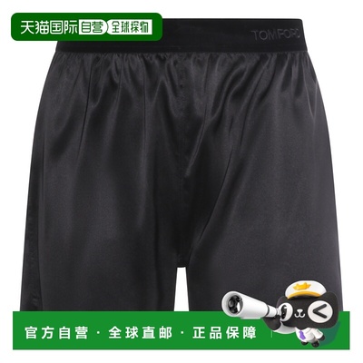 香港直邮Tom Ford 汤姆 福特 女士 黑色真丝短裤 SH0080FAX881NAA