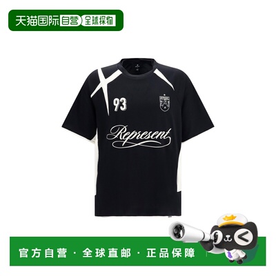 1h可退 香港直邮Represent 男士 Football 星星T恤 MLM101273JETB