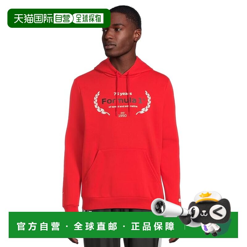 1h可退 香港直邮Puma 彪马 男士 Formula 1 印花连帽衫  舒适时尚