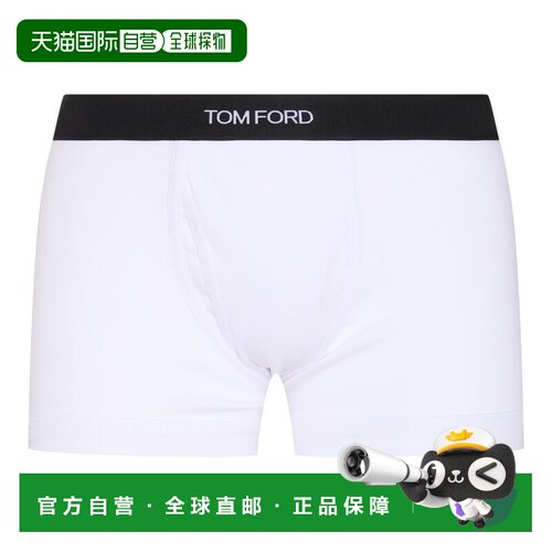 香港直邮Tom Ford 汤姆 福特 男士 白色棉混纺平角内裤 T4LC31040