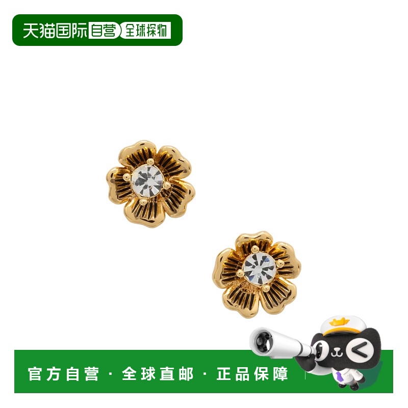 香港直邮Coach 花朵耳饰 386996GLD