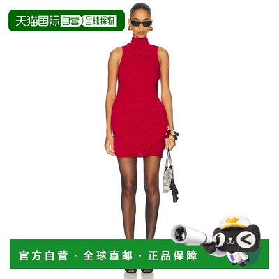 1h可退 香港直邮magda butrym 女士 高领无袖迷你连衣裙 332426