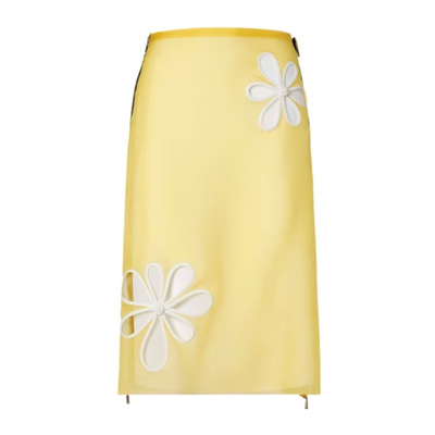 1h可退 香港直邮Fendi 芬迪 女士 黄色半身裙 FQ7735AW9P