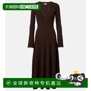 罗纹针织中长连衣裙 1h可退 香港直邮Simkhai 女士 Genna