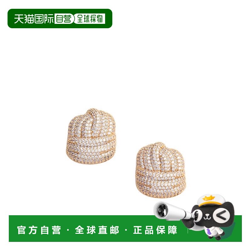 1h可退 香港直邮Self-Portrait 水晶结耳环 RS26-620EA