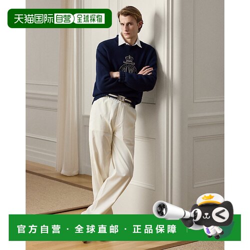 自营欧洲直邮Ralph Lauren拉夫劳伦 Relaxed Fit男士奶油色海军风