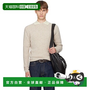 香港直邮AURALEE 男士 驼色 Cashmere Melange Knit 毛衣 A25AP01