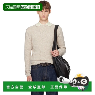 香港直邮AURALEE 男士 驼色 Cashmere Melange Knit 毛衣 A25AP01