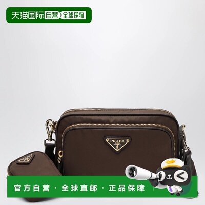 1h可退 香港直邮PRADA 女士手拿包 1BC167B1MRV44F0134 AW2026 棕