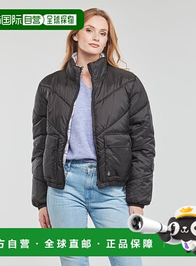 欧洲直邮Volcom 女士 DOWN'N PUFF JACKET 羽绒服 黑色 高端流行