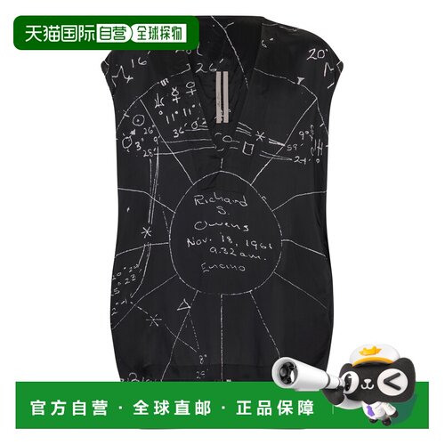 1h可退 香港直邮RICK OWENS 男士背心 RR01F2121KP10911 SS2026