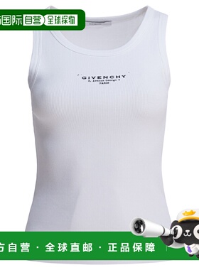 1h可退 香港直邮Givenchy 纪梵希 女士 ELASTANE 白色上衣 BW70FP