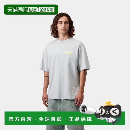 自营欧洲直邮Carhartt WIP S/S Luggage Label男士棉质印花短袖T