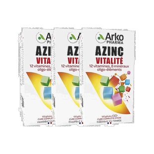 欧洲直邮Arkopharma AZINC成人多种复合维生素矿物 增强体质 120x