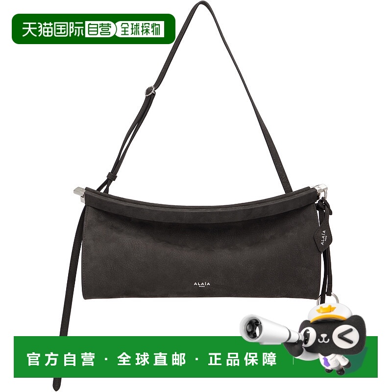 香港直邮Alaia 女士 灰色中号 Le Click East West 单肩包 AA1S01