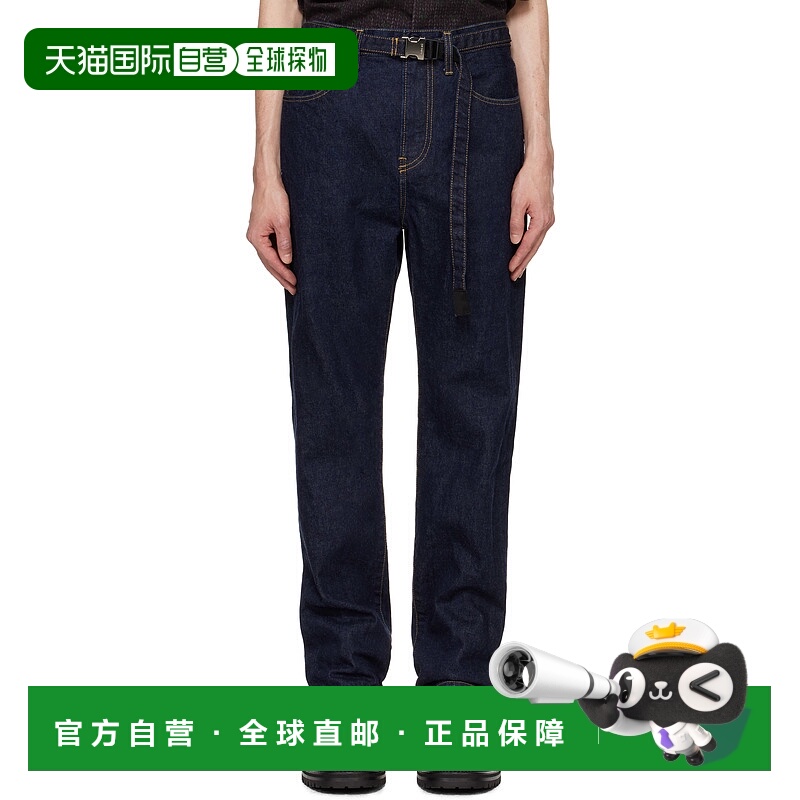 香港直邮Sacai 男士 海军蓝 BEYONDEXX 牛仔裤 2403522M