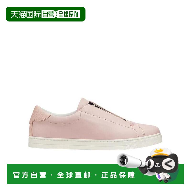 香港直邮Fendi Zucca罗纹拼接无带一脚蹬板鞋休闲鞋 8E6852A625
