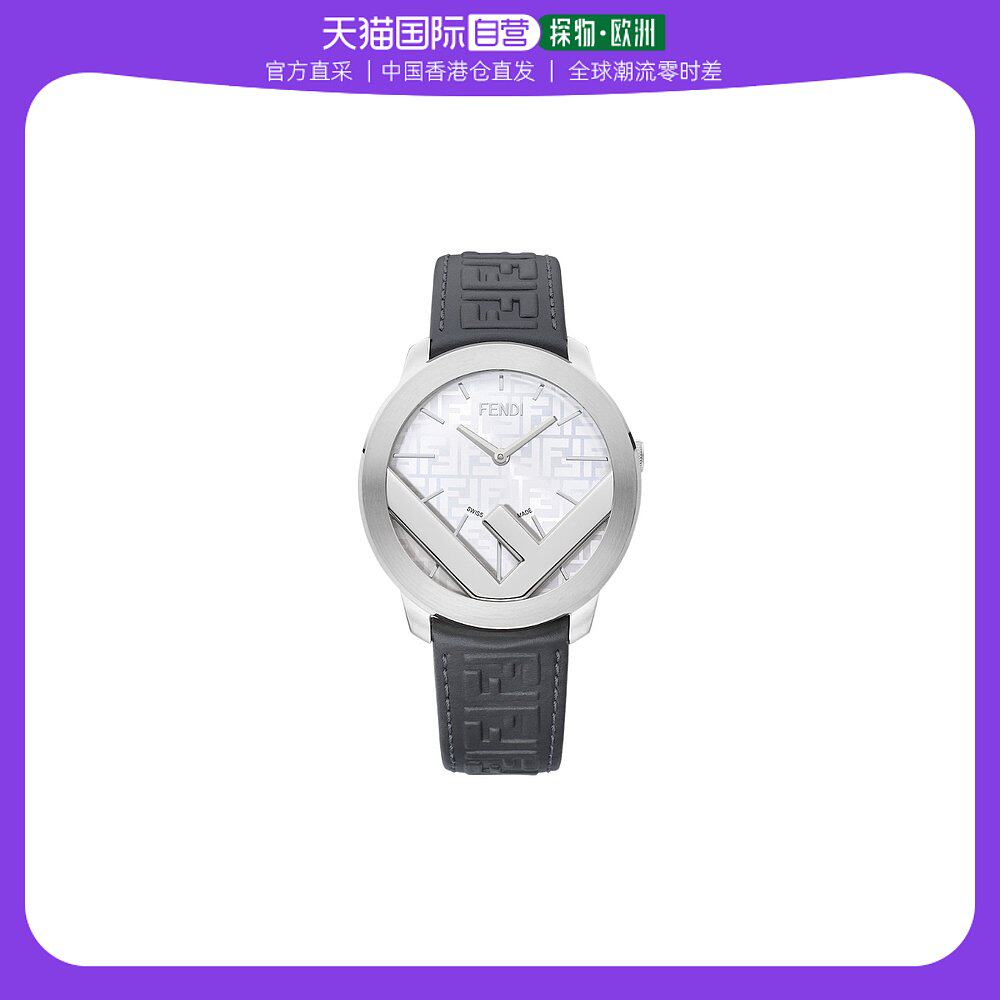香港直邮fendi logo标志圆形腕表 fow972