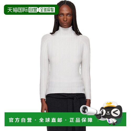 1h可退 香港直邮Issey Miyake 三宅一生 女士 白色 Wooly Pleats