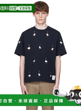 1h可退 香港直邮Thom Browne 汤姆 布朗 男士 海军蓝 Geese Jerse