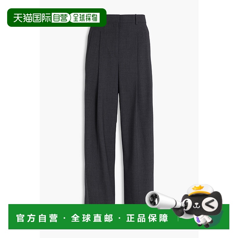 1h可退 香港直邮THEORY 希尔瑞 女士 褶裥羊毛混纺阔腿裤 O010125