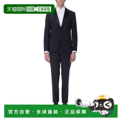 香港直邮armani 阿玛尼 男士 深海蓝羊毛连衣裙 EM002055TE19183