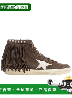 香港直邮Golden Goose Deluxe Brand 圆头高帮休闲鞋 GWF00903.F0
