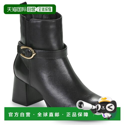 欧洲直邮Geox 女鞋 短靴 黑色 冬天 D WALK PLEASURE 55