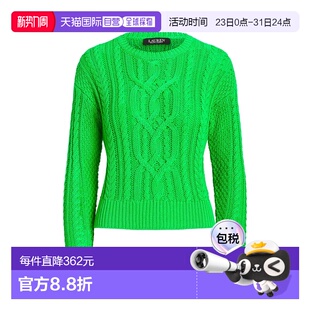 Lauren Ralph 女士 毛衣 舒适 1h可退 green绿色 香港直邮Lauren
