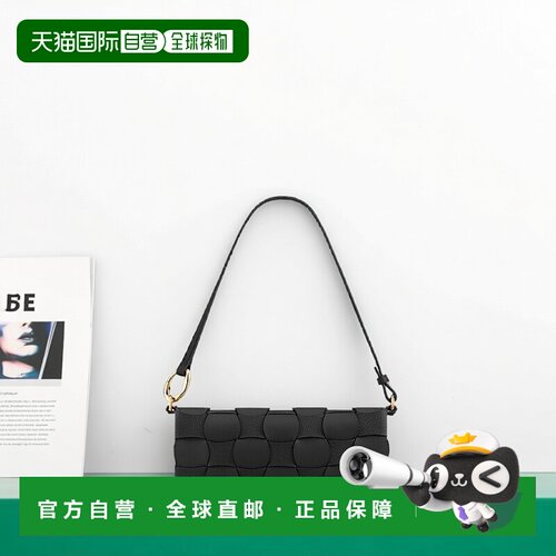 自营欧洲直邮POLENE Neiti女士黑色小牛皮单肩包斜挎包手提包